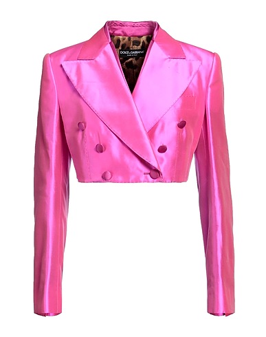 DOLCE&GABBANA Blazer Fuchsia 100% Silk, Polyester, Elastane