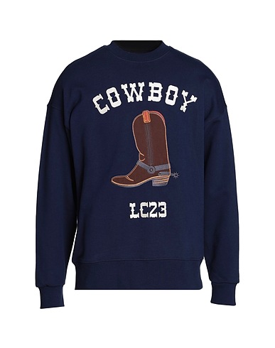 LC23 Felpa COWBOY SWEATSHIRT
 Blu navy 100% Cotone