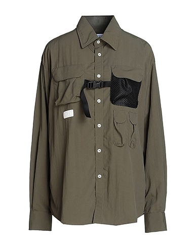 LC23 Patterned shirts & blouses LONG SLEEVE NYLON SHIRT
 Military green 100% Polyamide