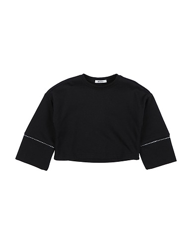 GAIALUNA Sweatshirt Black 80% Cotton, 20% Polyester