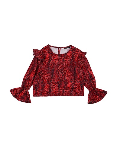 J'AIME’ Top Red 100% Polyester, Elastane