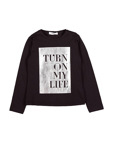 Y-CLÙ T-shirt Black 94% Cotton, 6% Elastane