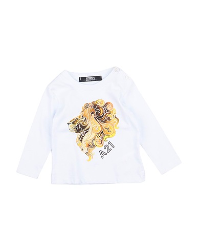 ATTIC 21 T-shirt Bianco 100% Cotone