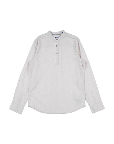 JACK & JONES Einfarbiges Hemd Maulwurfsgrau 47% Baumwolle, 27% Recycelte Baumwolle, 26% Wolle