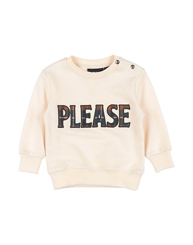 PLEASE Sweatshirt Cream 100% Cotton