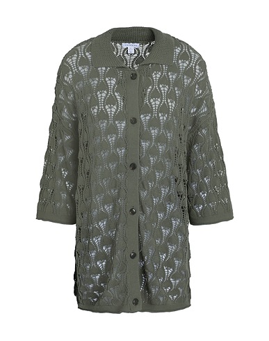TOPSHOP Solid colour shirts & blouses Military green 100% Cotton