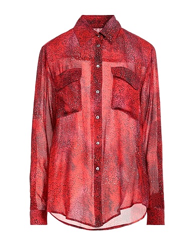 CAMICETTASNOB Camicie  e bluse fantasia Rosso 100% Viscosa