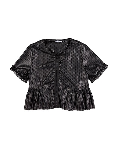 MEILISA BAI Solid colour shirts & blouses Black 85% Polyester, 15% Polyurethane