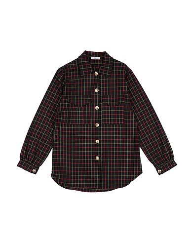 Y-CLÙ Patterned shirts & blouses Black 64% Polyester, 34% Rayon, 2% Elastane