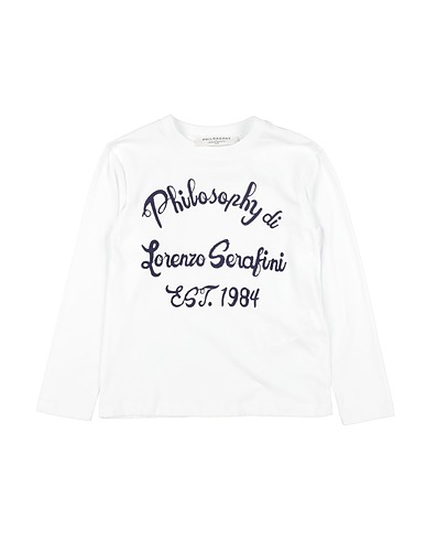 PHILOSOPHY di LORENZO SERAFINI T-shirt White 94% Cotton, 6% Elastane