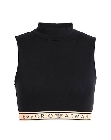 EMPORIO ARMANI Φανελάκι Μαύρο 95% Βαμβάκι, 5% Ελαστάνη