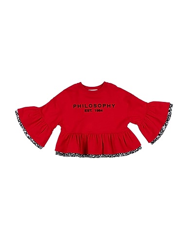 PHILOSOPHY di LORENZO SERAFINI Sweatshirt Rot 94% Baumwolle, 6% Elastan