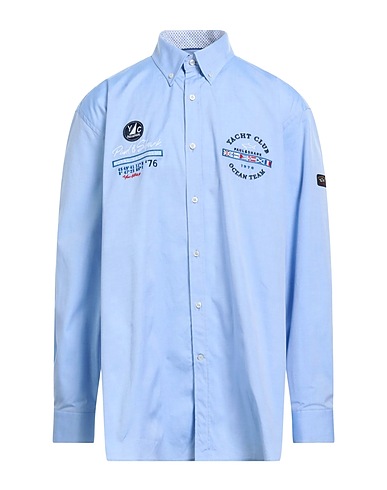 PAUL & SHARK Shirts Blue 100% Cotton