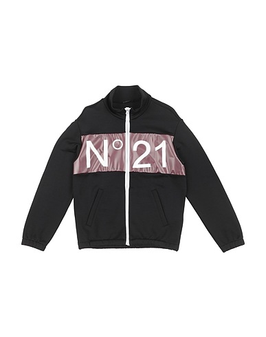 N°21 Sweatshirt Schwarz 55% Nylon, 45% Baumwolle, Polyurethan