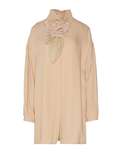 FABIANA FILIPPI Solid colour shirts & blouses Sand 100% Viscose