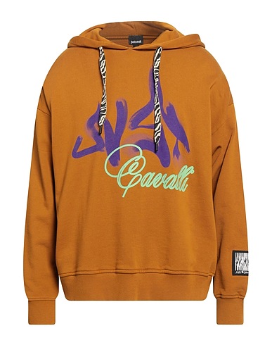 JUST CAVALLI Felpa Marrone 100% Cotone, Elastan