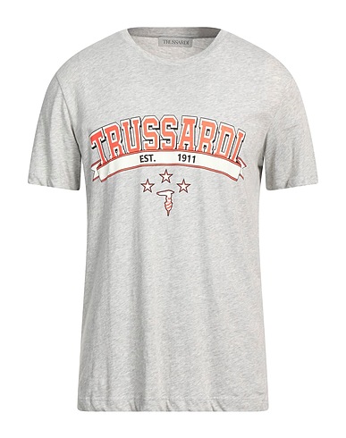 TRUSSARDI T-shirt Light grey 100% Cotton