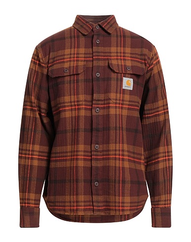 CARHARTT Checked shirt Brown 100% Cotton