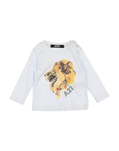 ATTIC 21 T-shirt Bianco 100% Cotone