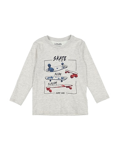 LOSAN T-shirt Grigio chiaro 99% Cotone, 1% Viscosa