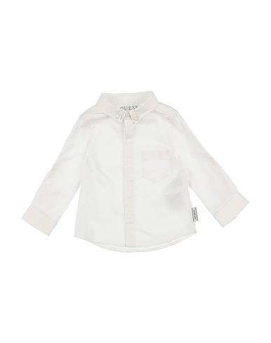 GUESS Solid colour shirt White 100% Cotton