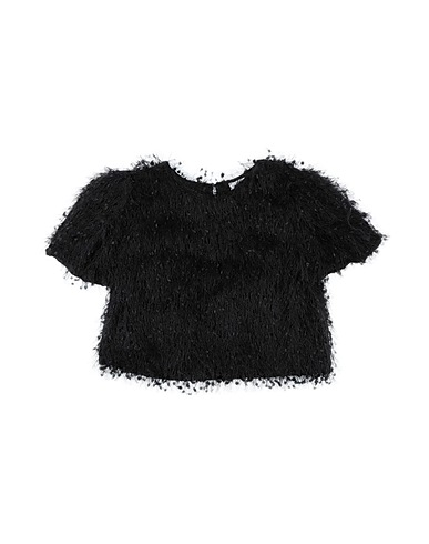 MONNALISA Sweater Black 100% Polyester, Polyamide