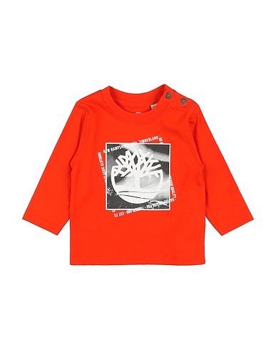 TIMBERLAND T-shirt Orange 100% Cotton