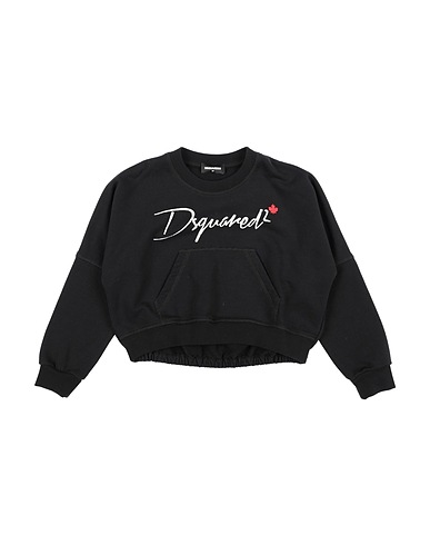 DSQUARED2 Sweatshirt Black 100% Cotton, Elastane