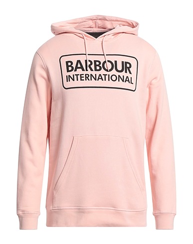 BARBOUR Hooded sweatshirt Light pink 85% Cotton, 15% Polyester