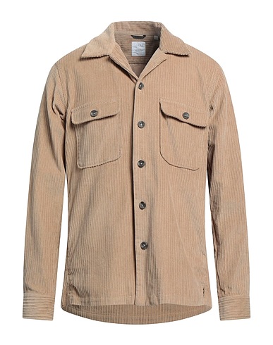 XACUS Camicia tinta unita Beige 100% Cotone