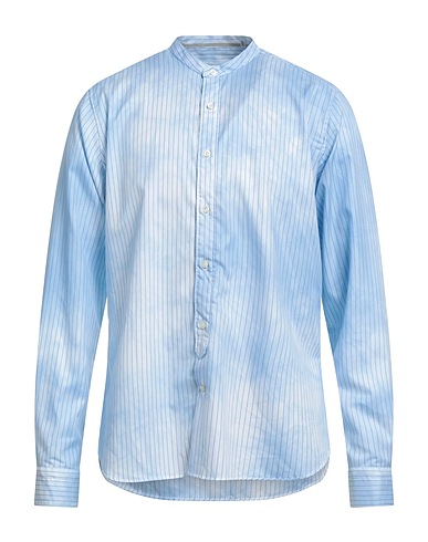 TINTORIA MATTEI 954 Striped shirt Sky blue 100% Cotton