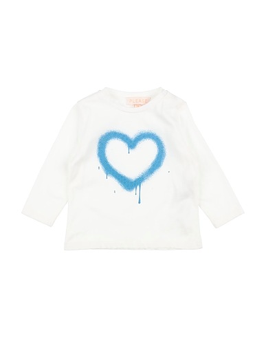 PLEASE T-Shirt Weiß 100% Baumwolle