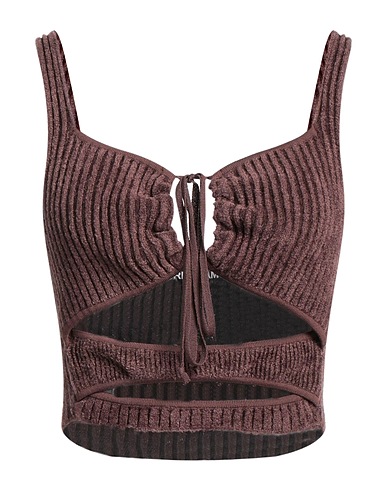 ANDREĀDAMO Top Dark brown 65% Viscose, 35% Polyamide