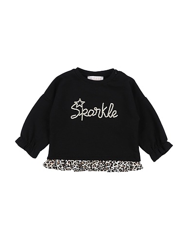 PLEASE Sweatshirt Black 95% Cotton, 5% Elastane
