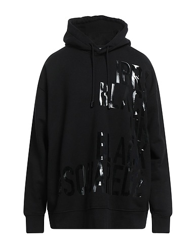 DSQUARED2 Hoodie Schwarz 100% Baumwolle, Elastan