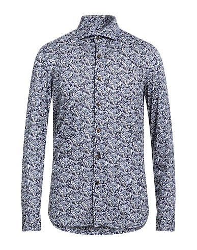 SONRISA Patterned shirt Midnight blue 100% Cotton
