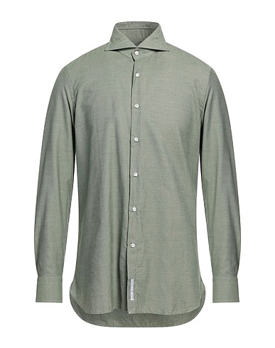 SONRISA Solid color shirt Green 100% Cotton