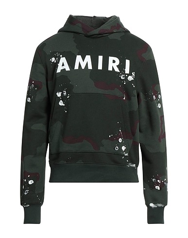 AMIRI Толстовка Тёмно-зелёный 100% Хлопок