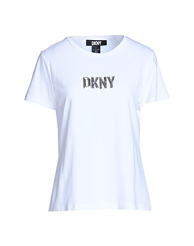 DKNY T-shirt White 58% Cotton, 38% Modal, 4% Elastane