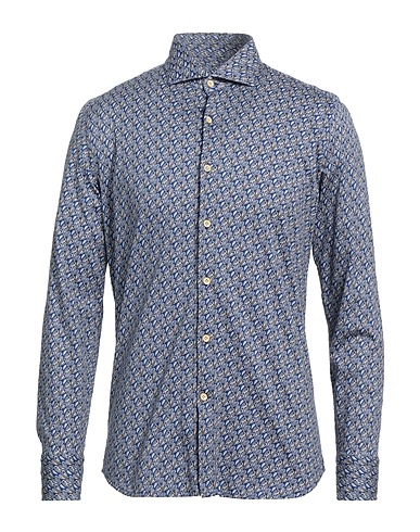 SONRISA Camicia fantasia Blu 100% Cotone