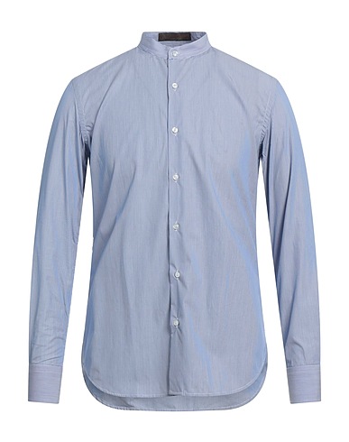 LABORATORI ITALIANI Striped shirt Sky blue 100% Cotton