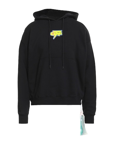 OFF-WHITE™ Hooded track jacket  Black 100% Cotton, Elastane