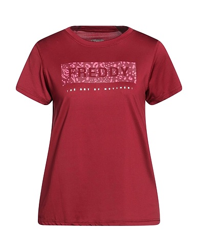 FREDDY T-shirt Μπορντό 94% Πολυεστέρας, 6% Ελαστάνη
