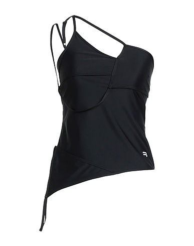 BALENCIAGA One-shoulder top Black 79% ECONYL®, 21% Elastane