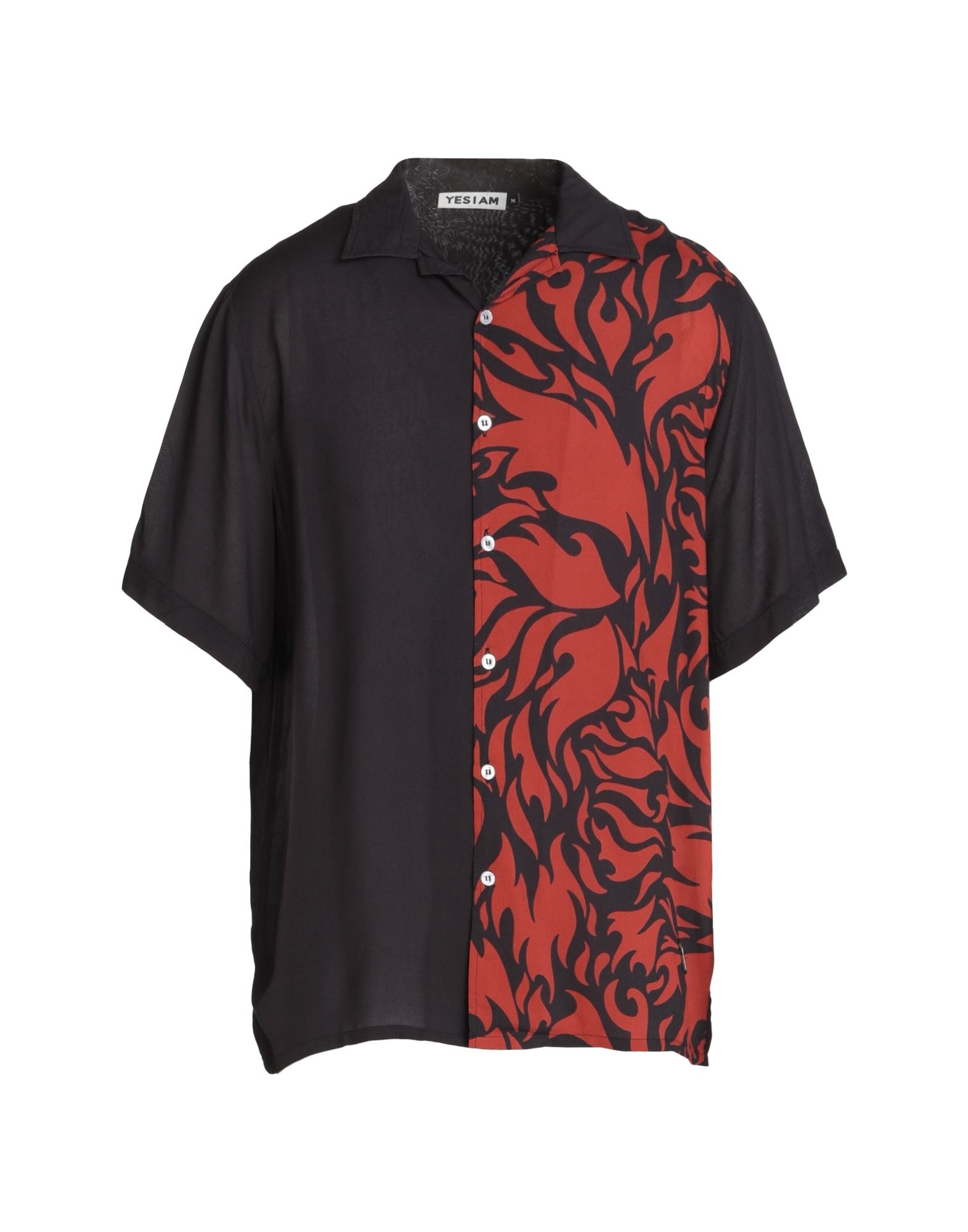YES I AM by CRISTIANO RINALDI Chemise fantaisie Noir 100% Viscose