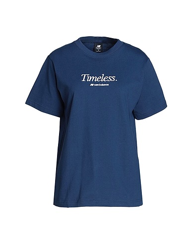 NEW BALANCE Basic T-Shirt Athletics Icono-Graphic T-Shirt
 Navy blue 100% Cotton