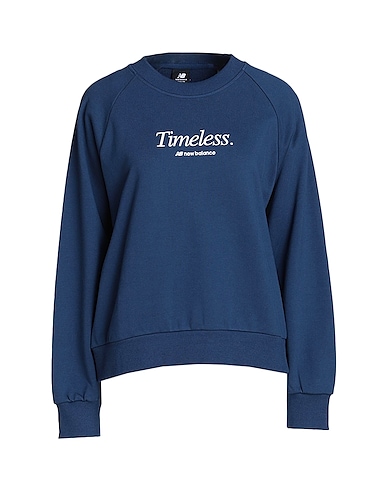 NEW BALANCE Sweatshirt Athletics Icono-Graphic Crew Sweatshirt
 Marineblau 100% Baumwolle