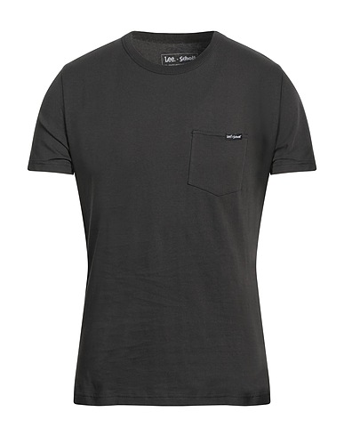 LEE x SCHOTT N.Y.C. Basic T-Shirt Charcoal 100% Cotton