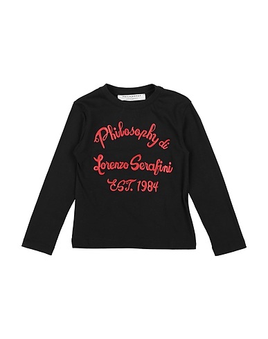 PHILOSOPHY di LORENZO SERAFINI T-shirt Nero 94% Cotone, 6% Elastan