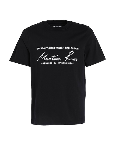 MARTINE ROSE T-shirt Nero 100% Cotone